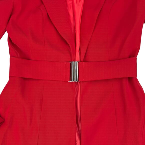 I.AM.GIA Synopsis Belted Blazer Sz Small Red - Picture 5 of 9